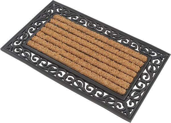 Kai Wiechmann Fußmatte Premium Fußabtreter rechteckig 76 x 46 cm als Tür Schmutzfangmatte, rechteckig, antibakterieller und rutschfester Türvorleger