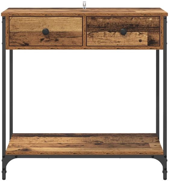 Konsolentisch, Beistelltisch, Konsole Altholz 75 x 34,5 x 75 cm Holzwerkstoff Bild 6