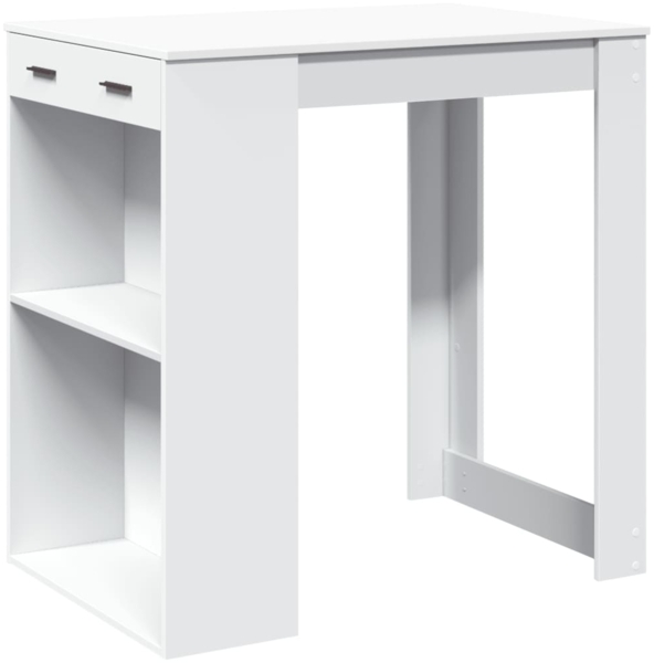 vidaXL Bartisch Weiß 102x70x103,5 cm Holzwerkstoff 3309321