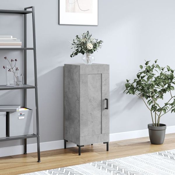 vidaXL Sideboard Betongrau 34,5x34x90 cm Holzwerkstoff 830448
