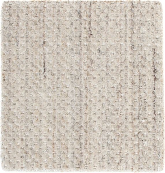 Wollteppich quadratisch - 31 x 31 cm - hellgrau