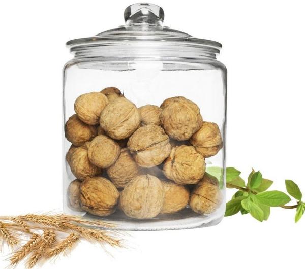 Vorratsglas 4L mit Deckel Glasbehälter Vorratsgefäß Aufbewahrungsglas Bonboniere Keksdose Einmachglas