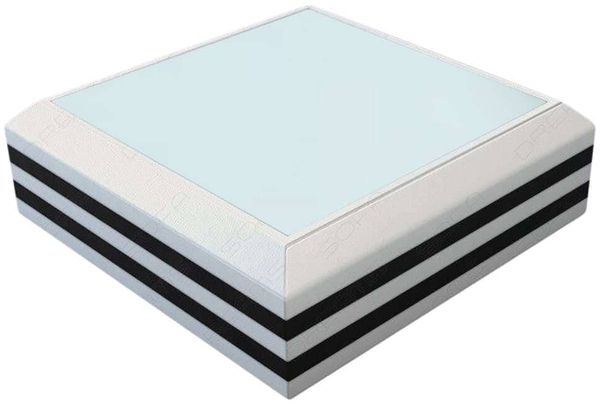 Leder Couchtisch Ravenna – Ausziehbar & Elegant - Kunstleder - Weiß-Schwarz