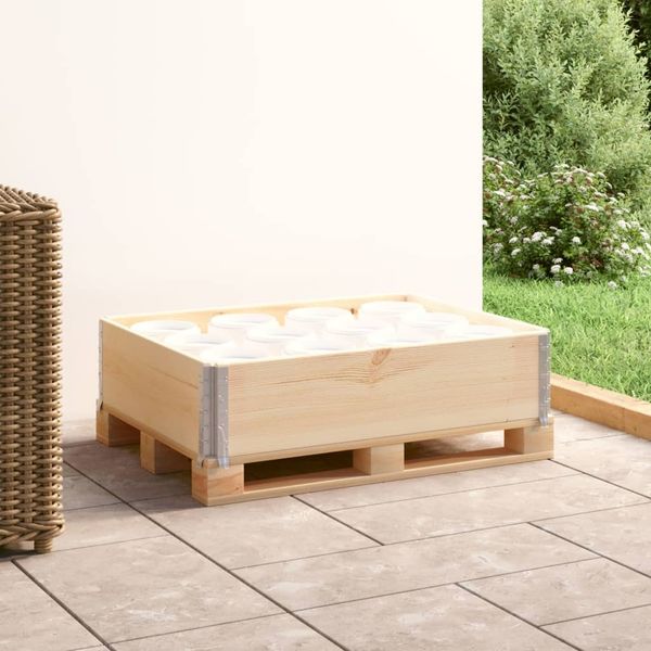 vidaXL Paletten-Aufsatzrahmen 60x80 cm Kiefer Massivholz 310048