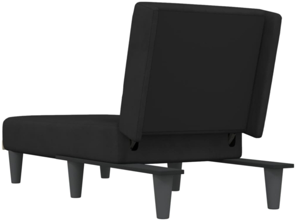 vidaXL Chaiselongue Schwarz Samt 352863 Bild 3