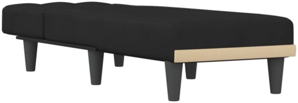 vidaXL Chaiselongue Schwarz Samt 352863 Bild 8