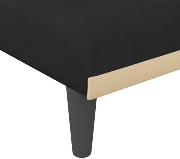 vidaXL Chaiselongue Schwarz Samt 352863 Bild 9