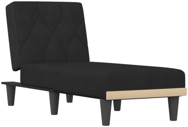 vidaXL Chaiselongue Schwarz Samt 352863 Bild 5