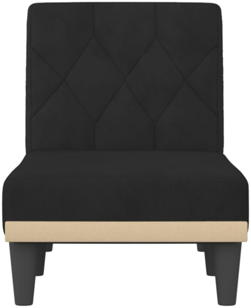 vidaXL Chaiselongue Schwarz Samt 352863 Bild 2