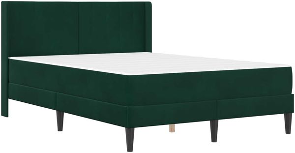 vidaXL Bettgestell mit Matratze Dunkelgrün 160 x 200 cm Samt 3414875 Bild 3