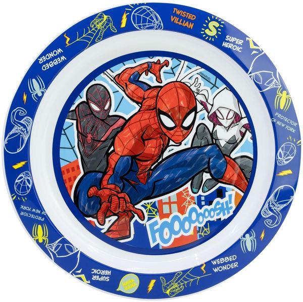 Marvel Spiderman Kinder Teller Mikrowellengeeignet für zu Hause