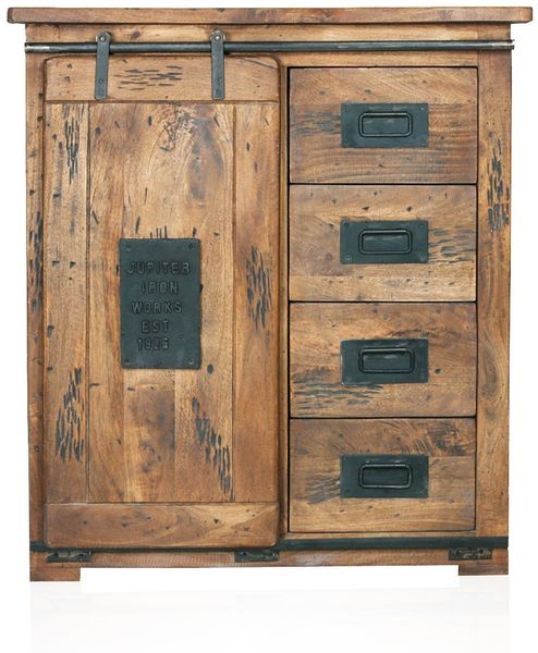 Möbel-Eins BRISTOL Sideboard VIII, Material Massivholz, Mango rustikal Bild 6