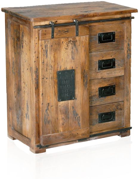 Möbel-Eins BRISTOL Sideboard VIII, Material Massivholz, Mango rustikal Bild 4