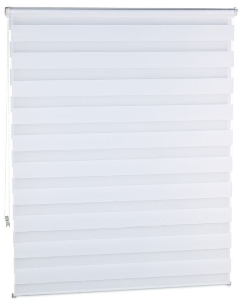 2 x Doppelrollo Klemmfix Weiß 110x150 cm Bild 3