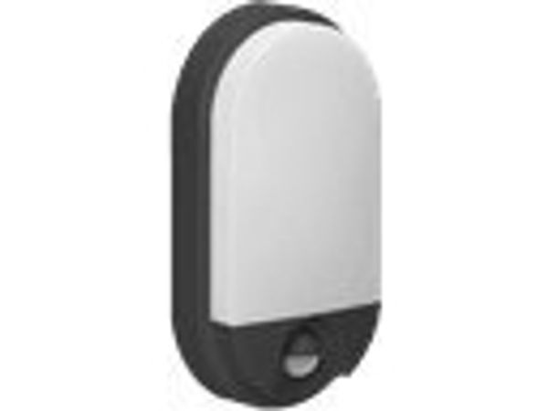 Orno NEFRYT LED Wandleuchte 10W Außenleuchte mit Bewegungsmelder 800 lm IP54 4000K schwarz AD-OP-6110BLPMR4
