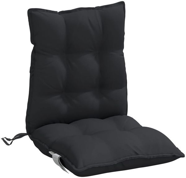 vidaXL Niedriglehner-Auflagen 6 Stk. Schwarz Oxford-Gewebe 377694 Bild 5