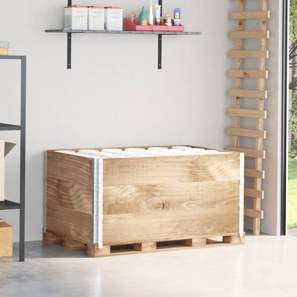 vidaXL Paletten-Aufsatzrahmen 3 Stk. 120x80 cm Massivholz Kiefer 3295366