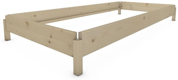Stapelbett "Horst" 90 x 200 cm 24 cm Fichte Holzbett Gästebett Massivholzbett Bild 3