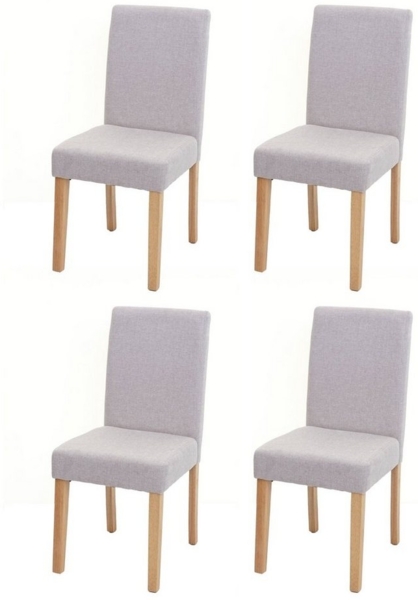 MCW Esszimmerstuhl Littau-s-4 (Set, 4 St), 4er-Set, Rutschfest durch Kunststoffuntersatz, Komfortable Polsterung