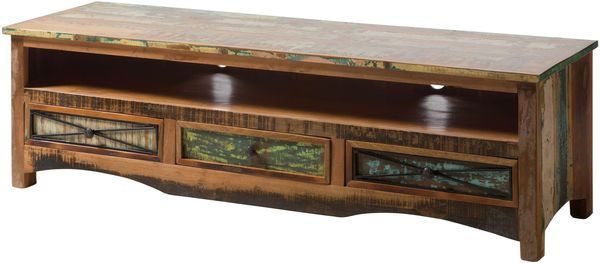 TV-Board Altholz 170x50x50 mehrfarbig lackiert NATURE OF SPIRIT #134