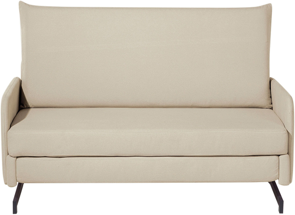 Schlafsofa 2-Sitzer Polsterbezug beige BELFAST