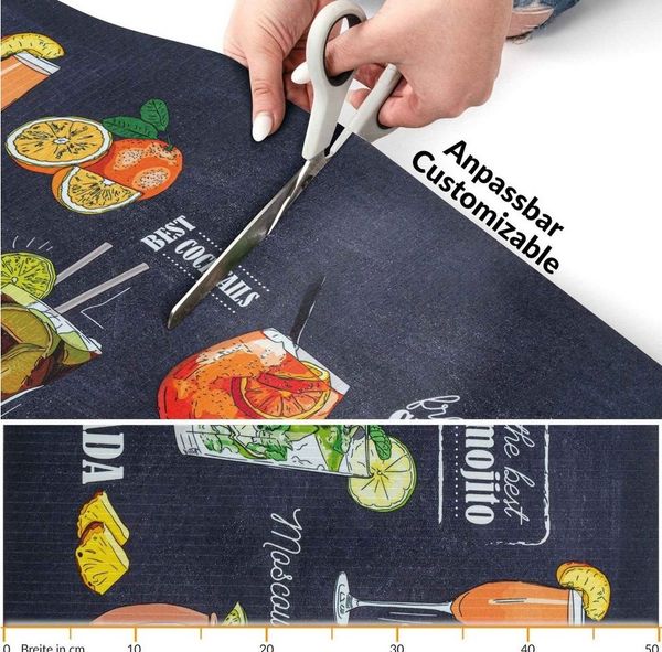 ANRO Küchenläufer Hochwertig GreenLine Flurläufer Teppichläufer Textil, Eckig, Höhe: 3 mm, Textil