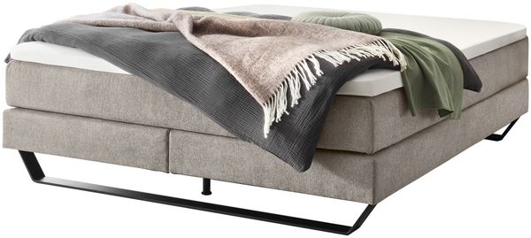 Julieta Boxspringbett schwarz Polyester/Polyamid/Viskose 200cm x 160cm x 59cm