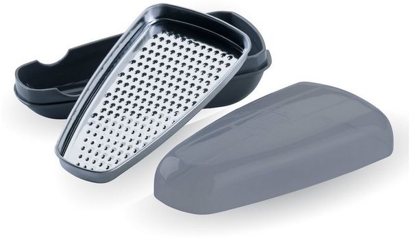Chefkoch trifft Fackelmann Käsereibe Parmesanreibe mit Behälter, Käsereibe, Käsehobel, Käsemühle