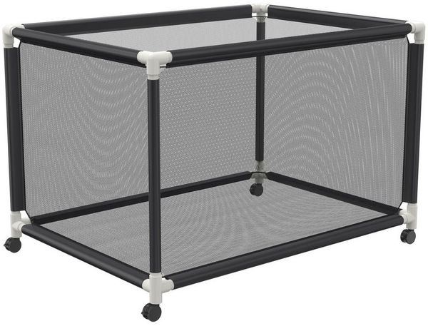 FIVMEN Aufbewahrungsbox Pool Aufbewahrungsbehälter Rollingpool Aufbewahrungswagen Organizer (122 x 78 x 88 cm / 160 x 79 x 88 cm / 230 x 79 x 88 cm), mit Roll, Nylon Netzkorb Halter für Spielzeug, Schwimmer, Handtücher