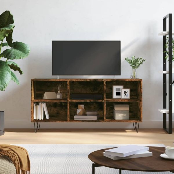 vidaXL TV-Schrank Räuchereiche 103,5x30x50 cm Holzwerkstoff 826993