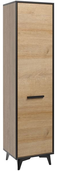 Stauraumschrank ""Frida"" Schlafzimmer Schrank 47cm eiche riviera schwarz