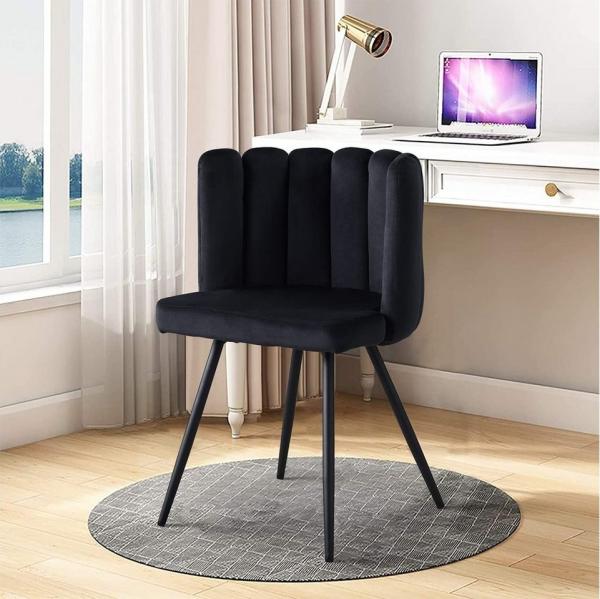 Ofcasa Esszimmerstuhl Küchenstuhl aus Samt (1er Set), gepolsterter Wohnzimmerstuhl