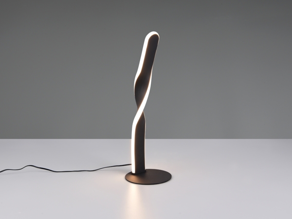 LED Tischlampe GINKO, Metall Schwarz, Höhe 40,5cm