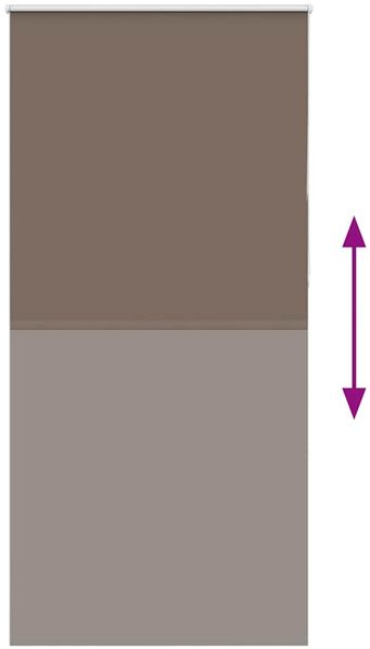 vidaXL Verdunkelungsrollo Kaffeebraun 100x230 cm Stoffbreite 95,7cm 4011076 Bild 5