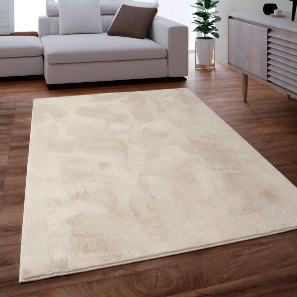 Paco Home Fellteppich Kunstfell Soft 380, rechteckig, Höhe: 14 mm, Langflor, Kuschelteppich - besonders weich, Uni-Farben