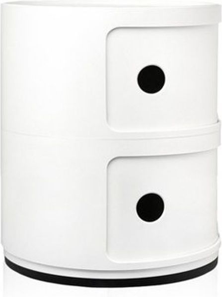 Kartell Container Componibili mit zwei Fächern Weiß