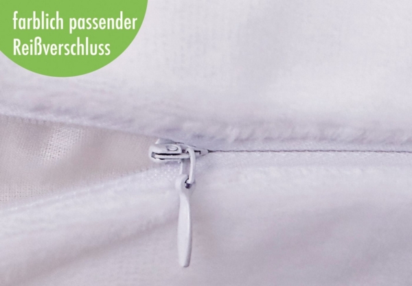 Heubergshop Kissenbezug, (2 Stück), 2er Set Fleece 40x80cm Winter - Weiß - flauschig weich Kissenhülle