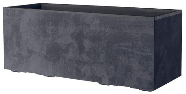 Deroma Pflanzkasten Millennium Kunststoff 99 cm Anthrazit mit Ablauflöchern