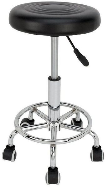 Goods+Gadgets Drehhocker Drehhocker – Arbeitshocker – Rollhocker – Höhenverstellbar Bürohocker (höhenverstellbarer), Praxishocker Rollhocker
