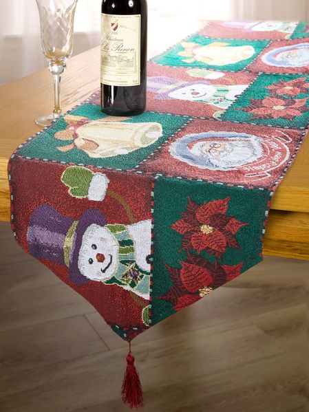Emma Barclay Weihnachts-Wandteppich – Tischläufer, dekorative Weihnachts-Esszimmerwäsche für kleine, mittelgroße oder große Tische, 33x183 cm