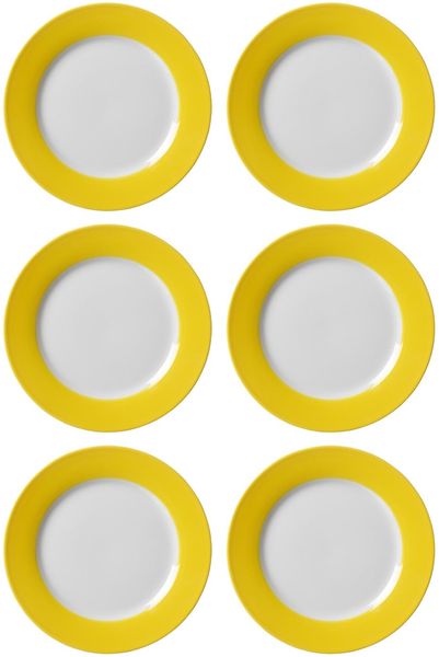 Ritzenhoff & Breker DOPPIO Dessertteller 20 cm gelb 6er Set