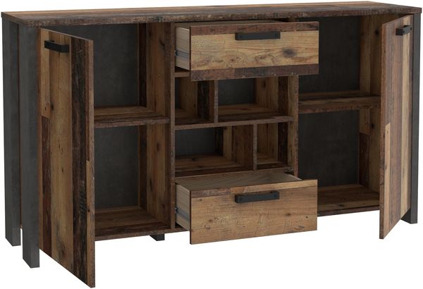 Forte 'CLIF' Sideboard, Old Wood Vintage, mit 2 Türen Bild 3