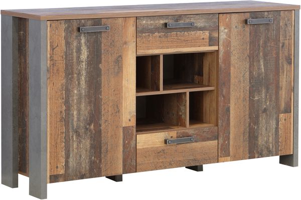 Forte 'CLIF' Sideboard, Old Wood Vintage, mit 2 Türen Bild 2