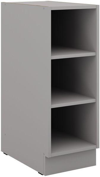 Unterschrank Regal 30 cm Bianca Grey Rose - Grau Küchenzeile Küchenblock