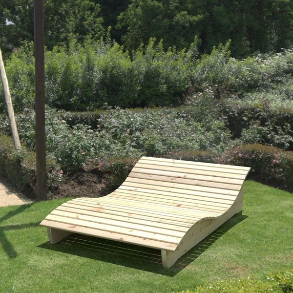 Gartenliege "Relax-Gertl" (Zirbe) 1-teilig Liegebreite 80 cm Himmelsliege