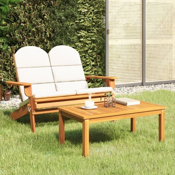 vidaXL 2-tlg. Garten-Lounge-Set Adirondack Massivholz Akazie 360042