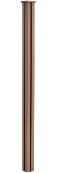 Gartenzaun Getafe WPC mit Pfosten 183x705 cm Braun neu. holz Bild 5