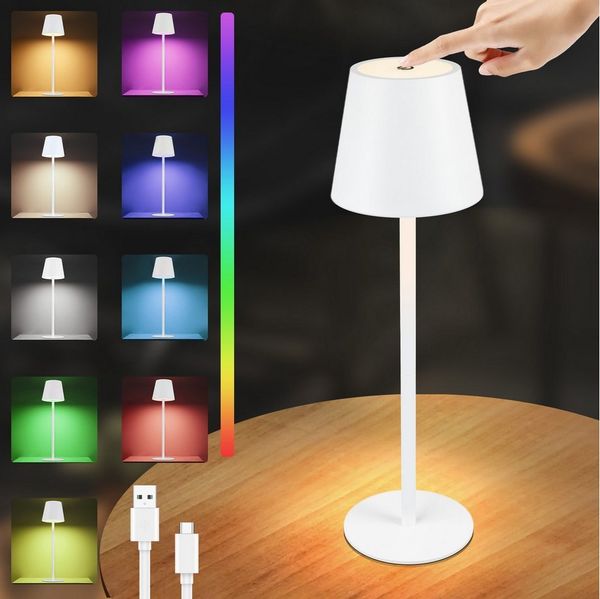 Nettlife LED Tischleuchte LED Tischleuchte Touch Dimmbar Tischlampe, Touch,Dimmbar, LED fest integriert, Schreibtisch Nachttisch Schlafzimmer