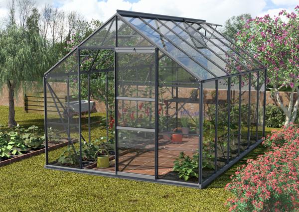 Vitavia Gewächshaus "Merkur 9900", schwarz, 9,9 m²,3 mm ESG Bild 4