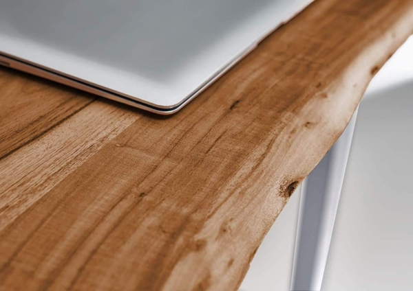 Esstisch Baumkante massiv Akazie natur 240 x 100 weiß NIAH 141096953 Bild 4